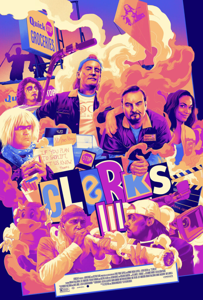 The Clerks 3 Poster from San Diego Comic Con 2022.